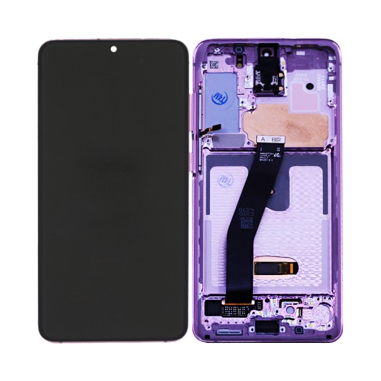  Touch+Display+Frame Samsung Galaxy S20/G980/S20 5G/G981 Service Pack Nuvem Rosa